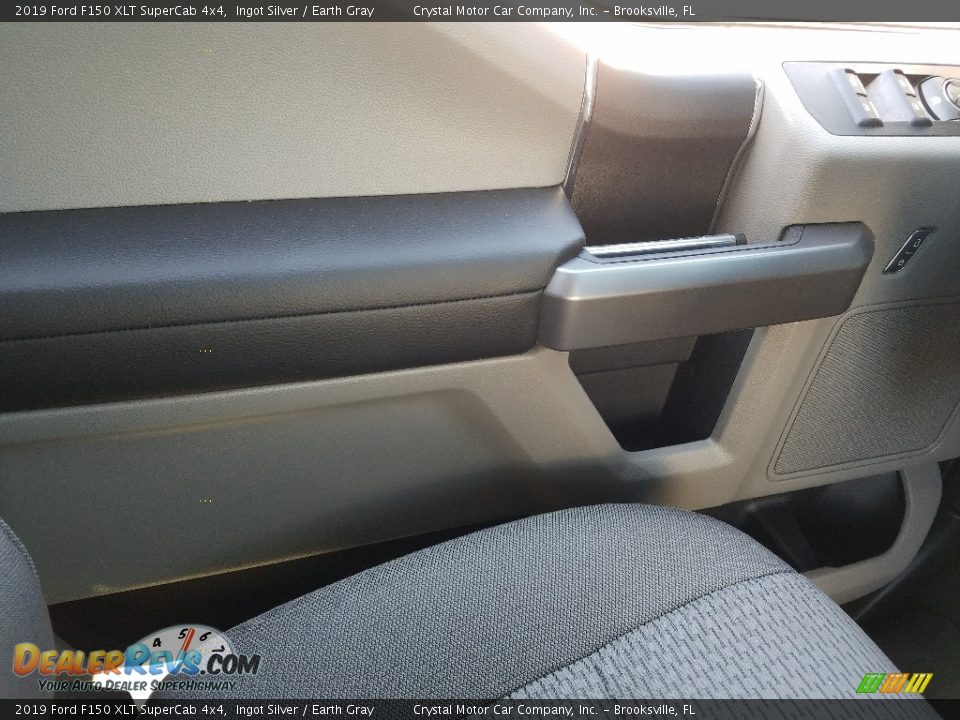 2019 Ford F150 XLT SuperCab 4x4 Ingot Silver / Earth Gray Photo #17