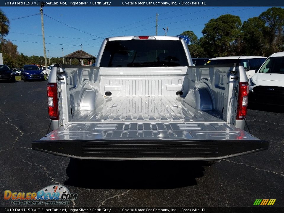 2019 Ford F150 XLT SuperCab 4x4 Ingot Silver / Earth Gray Photo #19