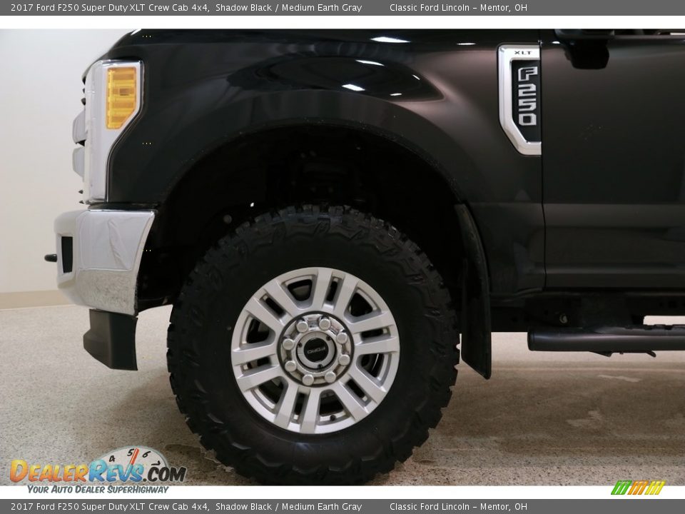 2017 Ford F250 Super Duty XLT Crew Cab 4x4 Shadow Black / Medium Earth Gray Photo #20