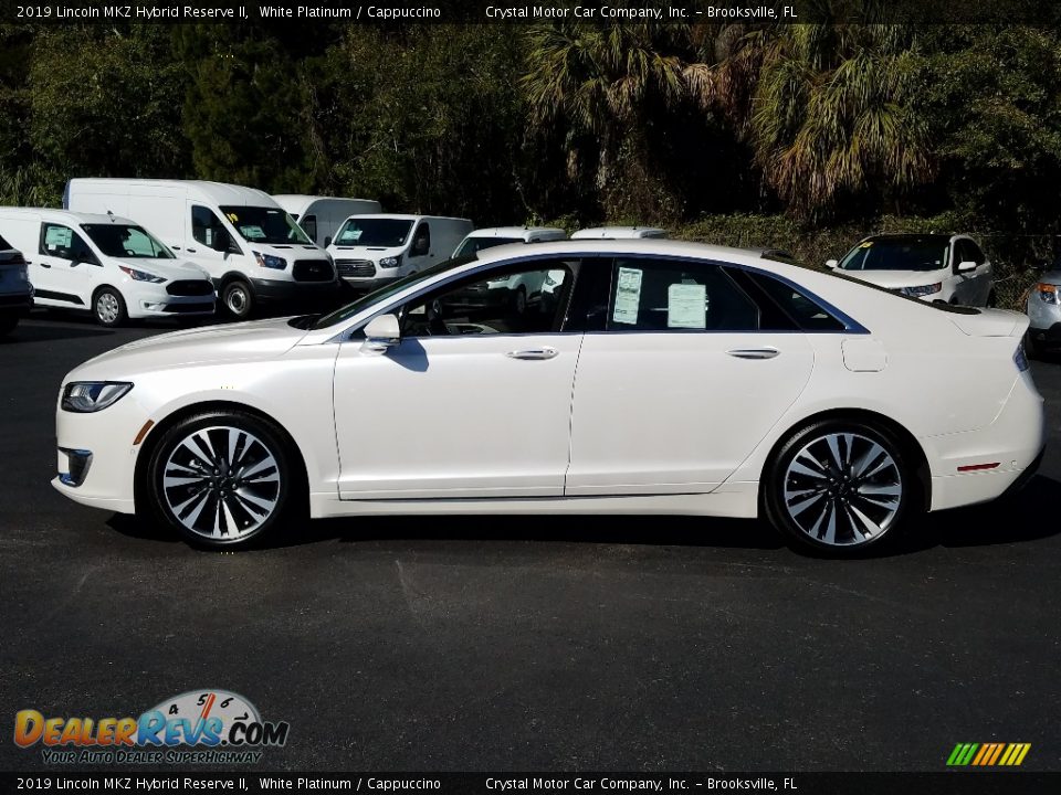 2019 Lincoln MKZ Hybrid Reserve II White Platinum / Cappuccino Photo #2