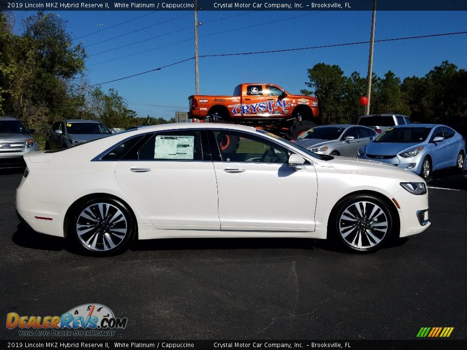 White Platinum 2019 Lincoln MKZ Hybrid Reserve II Photo #6