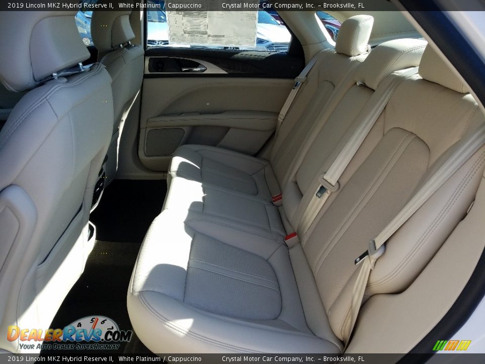2019 Lincoln MKZ Hybrid Reserve II White Platinum / Cappuccino Photo #10