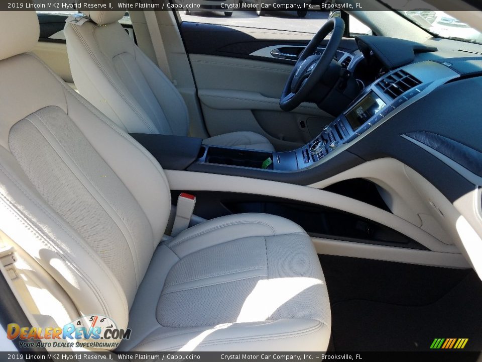 2019 Lincoln MKZ Hybrid Reserve II White Platinum / Cappuccino Photo #12