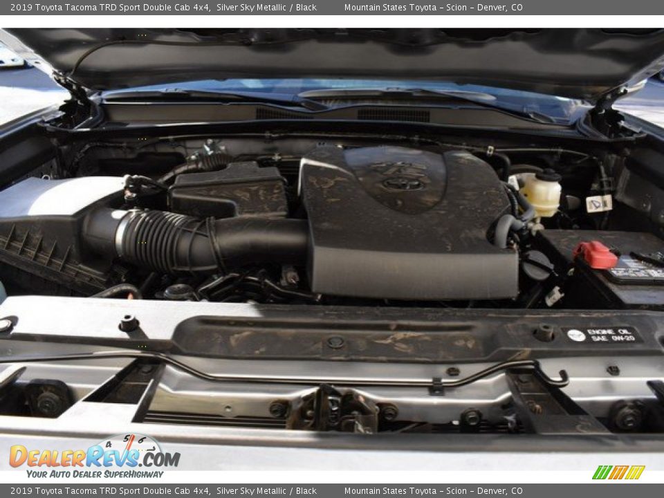 2019 Toyota Tacoma TRD Sport Double Cab 4x4 Silver Sky Metallic / Black Photo #31
