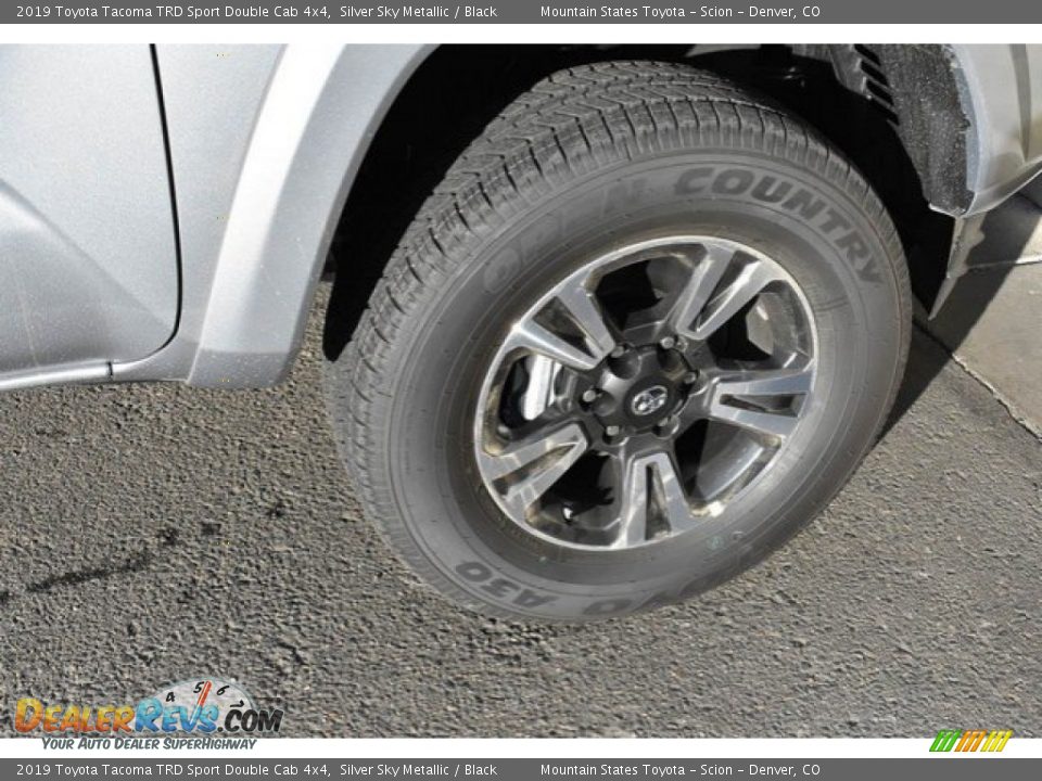 2019 Toyota Tacoma TRD Sport Double Cab 4x4 Silver Sky Metallic / Black Photo #35