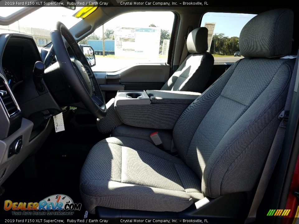 2019 Ford F150 XLT SuperCrew Ruby Red / Earth Gray Photo #9