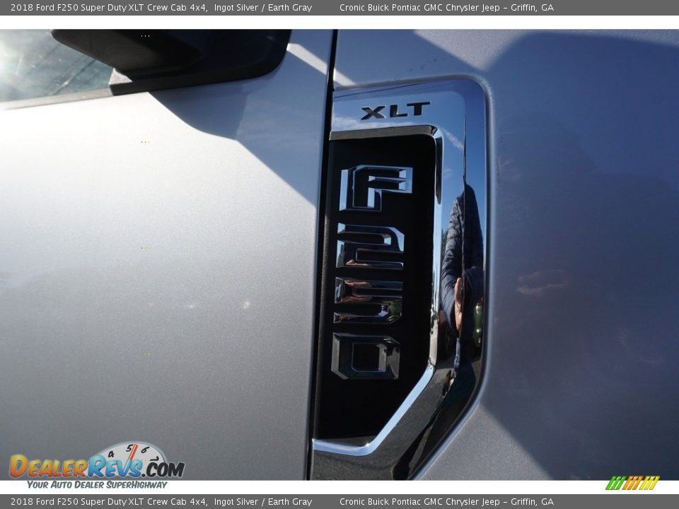2018 Ford F250 Super Duty XLT Crew Cab 4x4 Ingot Silver / Earth Gray Photo #13