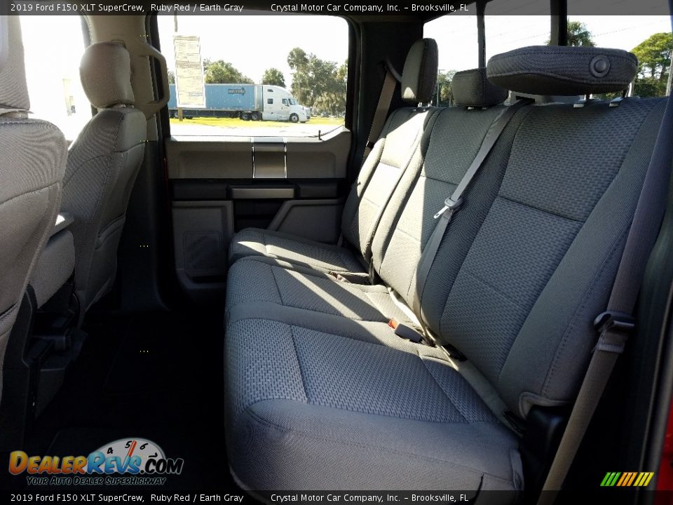 2019 Ford F150 XLT SuperCrew Ruby Red / Earth Gray Photo #10