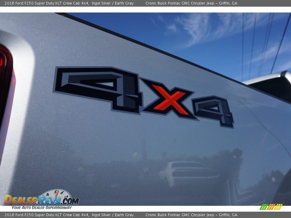 2018 Ford F250 Super Duty XLT Crew Cab 4x4 Ingot Silver / Earth Gray Photo #16
