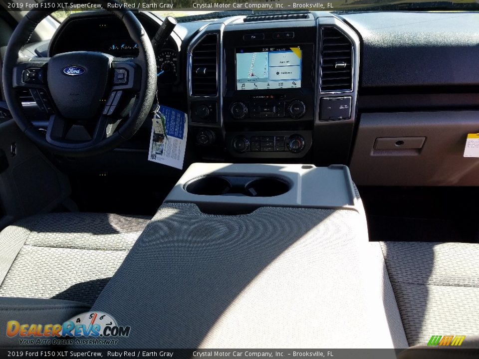 2019 Ford F150 XLT SuperCrew Ruby Red / Earth Gray Photo #13