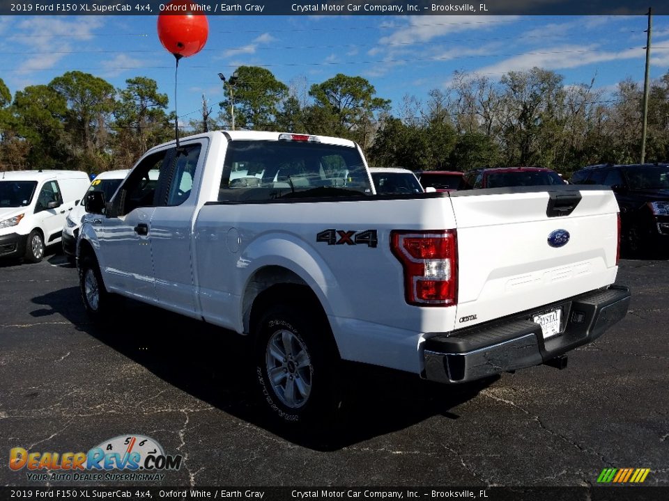 2019 Ford F150 XL SuperCab 4x4 Oxford White / Earth Gray Photo #3