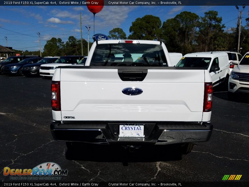 2019 Ford F150 XL SuperCab 4x4 Oxford White / Earth Gray Photo #4