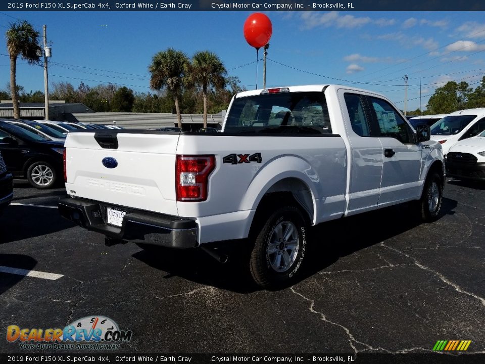 2019 Ford F150 XL SuperCab 4x4 Oxford White / Earth Gray Photo #5