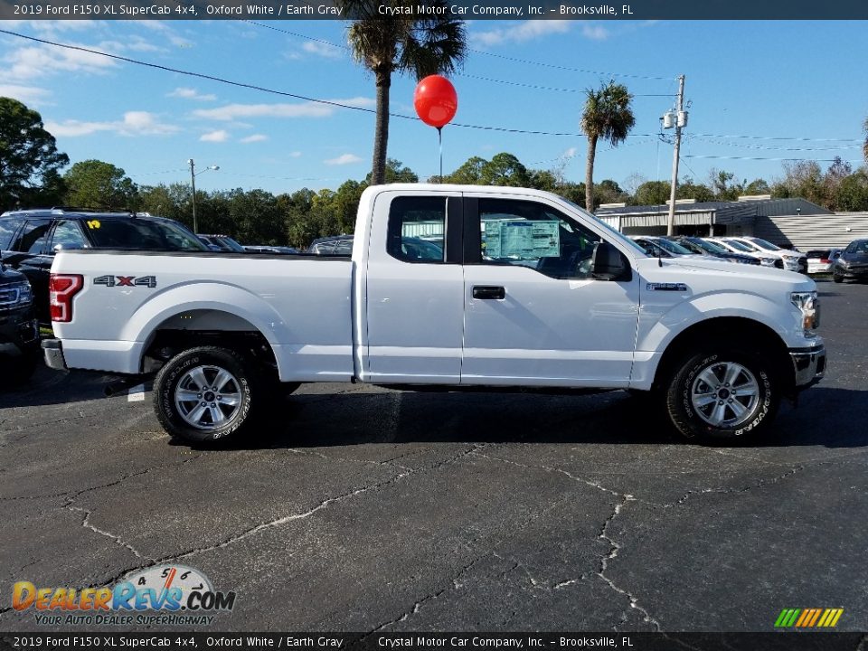 2019 Ford F150 XL SuperCab 4x4 Oxford White / Earth Gray Photo #6