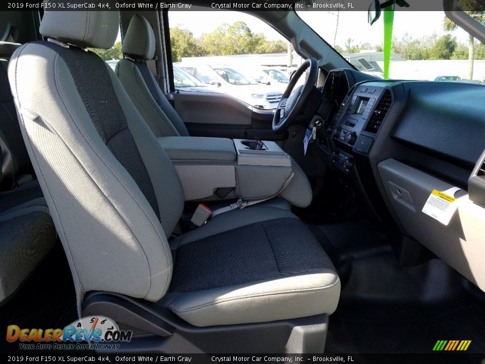 2019 Ford F150 XL SuperCab 4x4 Oxford White / Earth Gray Photo #12