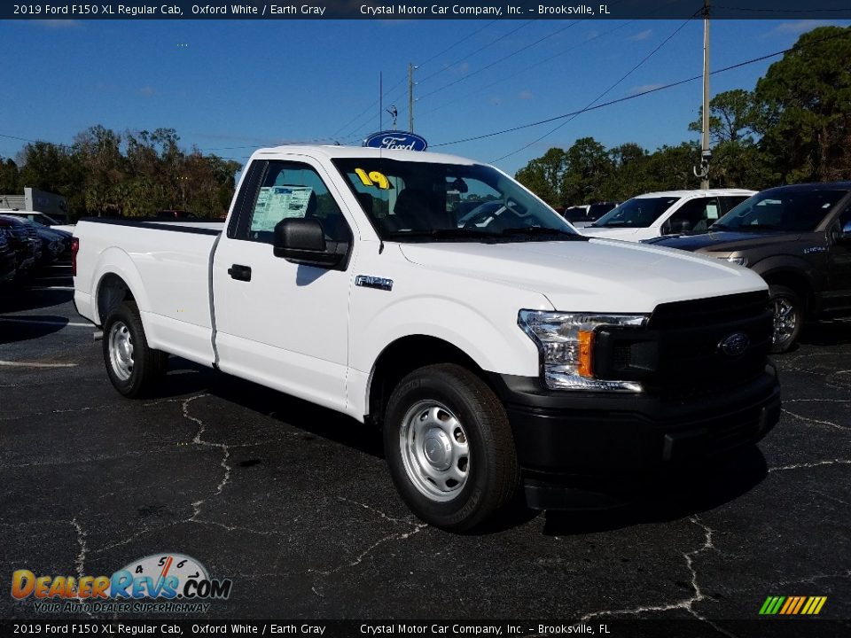 2019 Ford F150 XL Regular Cab Oxford White / Earth Gray Photo #7
