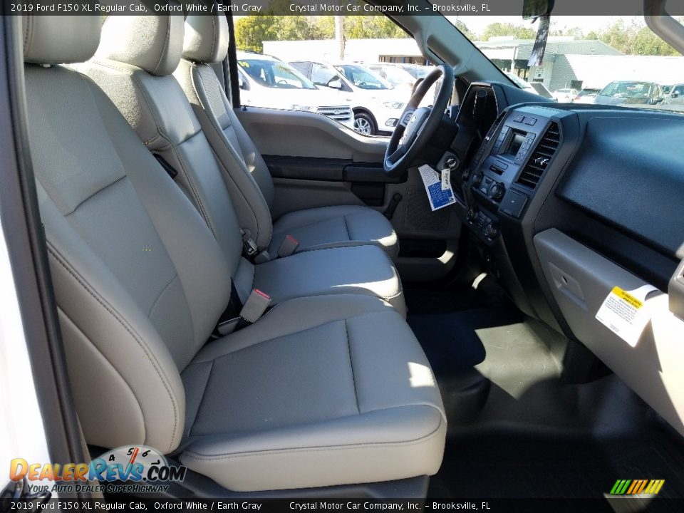 2019 Ford F150 XL Regular Cab Oxford White / Earth Gray Photo #11