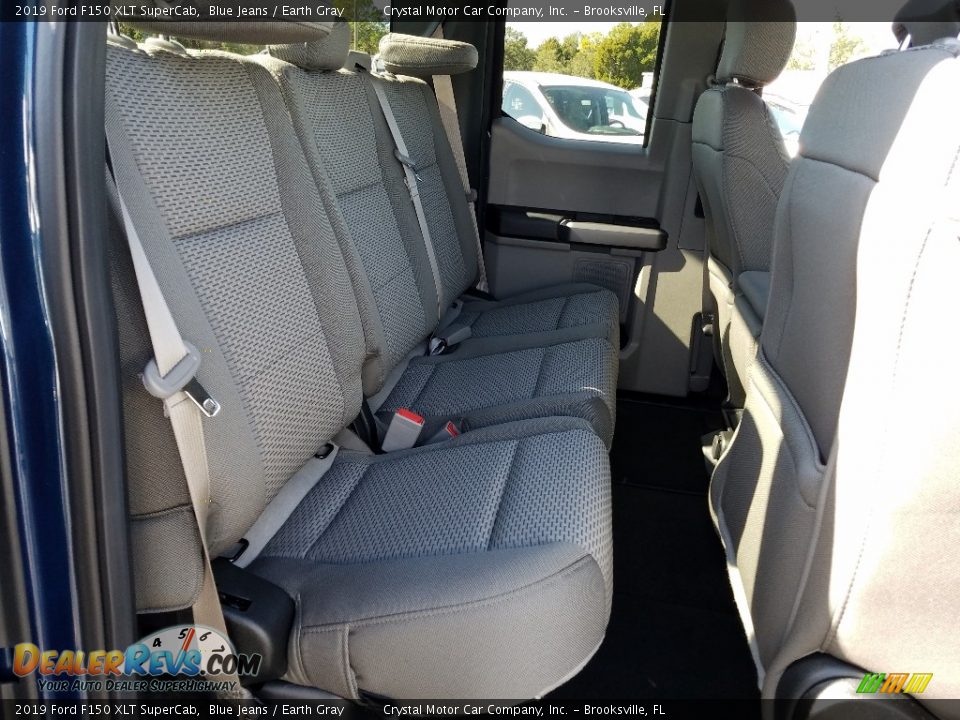 2019 Ford F150 XLT SuperCab Blue Jeans / Earth Gray Photo #11