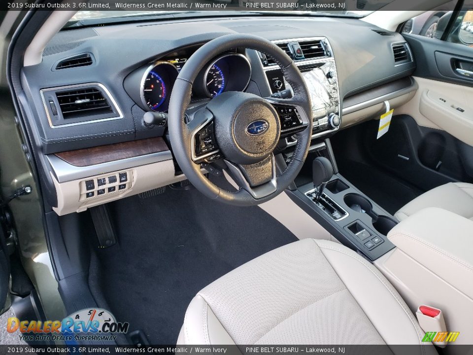 Warm Ivory Interior - 2019 Subaru Outback 3.6R Limited Photo #7
