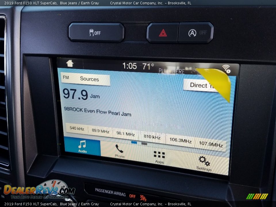 2019 Ford F150 XLT SuperCab Blue Jeans / Earth Gray Photo #15