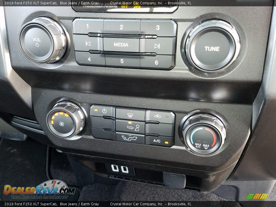 2019 Ford F150 XLT SuperCab Blue Jeans / Earth Gray Photo #16