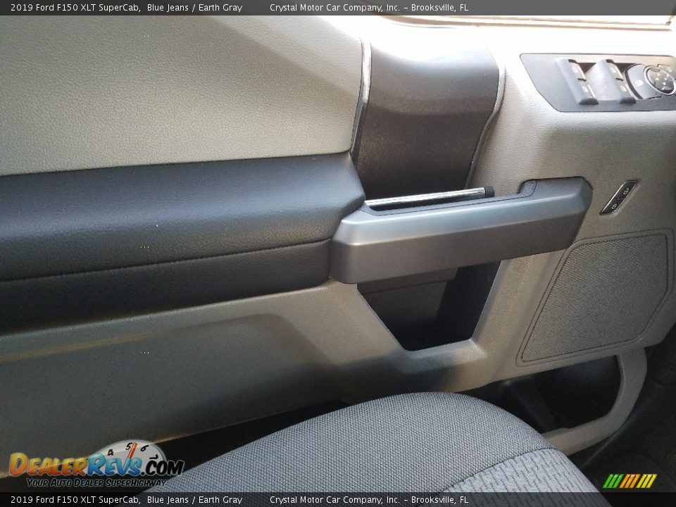 2019 Ford F150 XLT SuperCab Blue Jeans / Earth Gray Photo #17