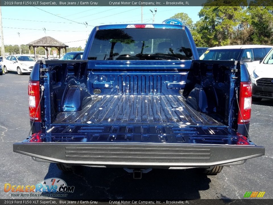 2019 Ford F150 XLT SuperCab Blue Jeans / Earth Gray Photo #19
