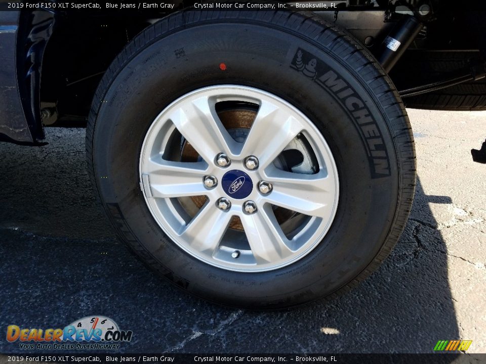 2019 Ford F150 XLT SuperCab Blue Jeans / Earth Gray Photo #20
