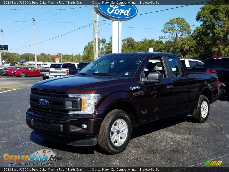 2019 Ford F150 XL SuperCab Magma Red / Earth Gray Photo #1
