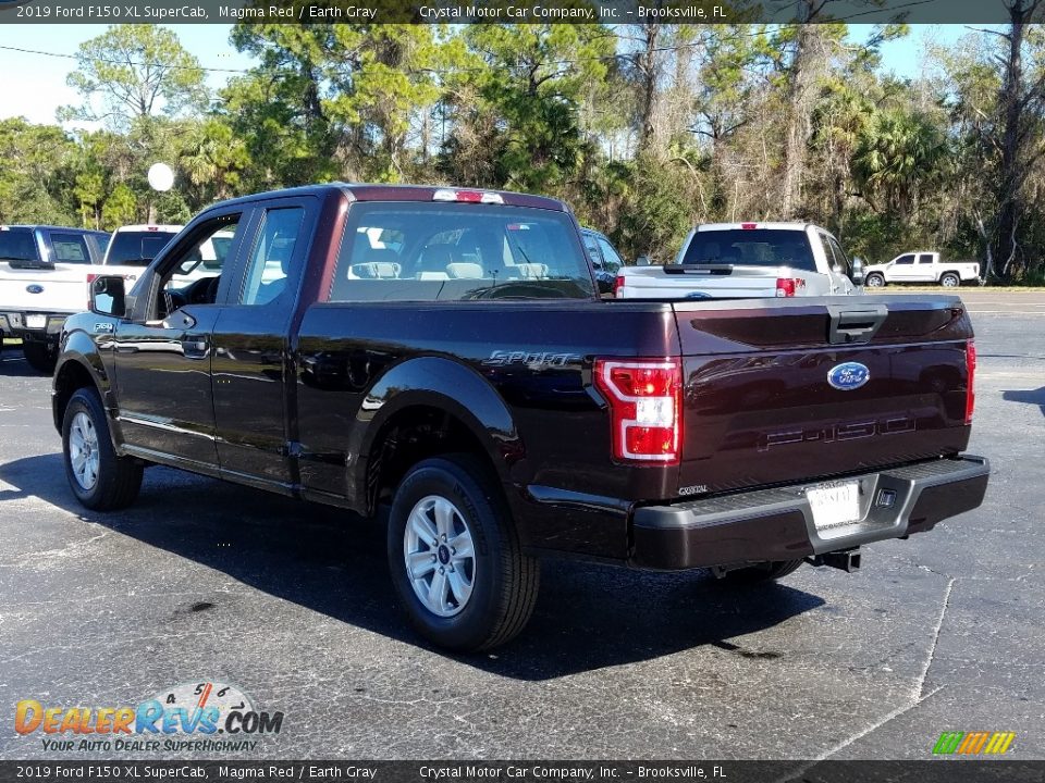 2019 Ford F150 XL SuperCab Magma Red / Earth Gray Photo #3