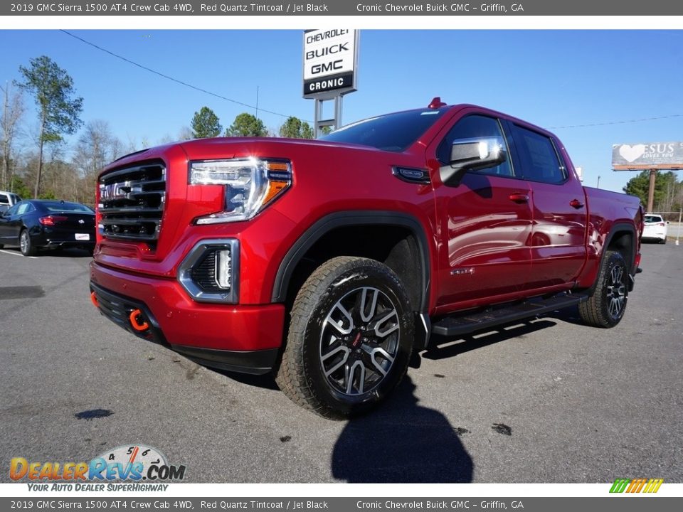 2019 GMC Sierra 1500 AT4 Crew Cab 4WD Red Quartz Tintcoat / Jet Black Photo #3
