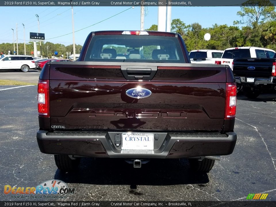 2019 Ford F150 XL SuperCab Magma Red / Earth Gray Photo #4