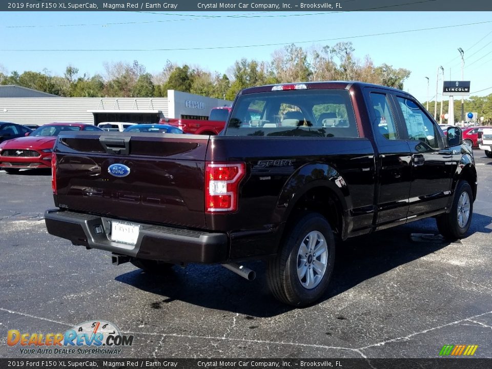 2019 Ford F150 XL SuperCab Magma Red / Earth Gray Photo #5