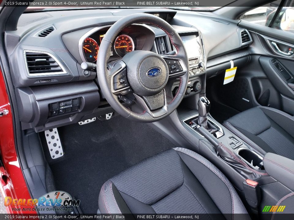 Black Interior - 2019 Subaru Impreza 2.0i Sport 4-Door Photo #7