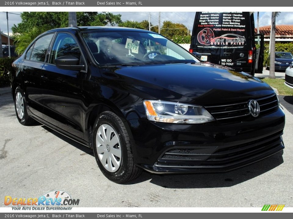 2016 Volkswagen Jetta S Black / Titan Black Photo #2