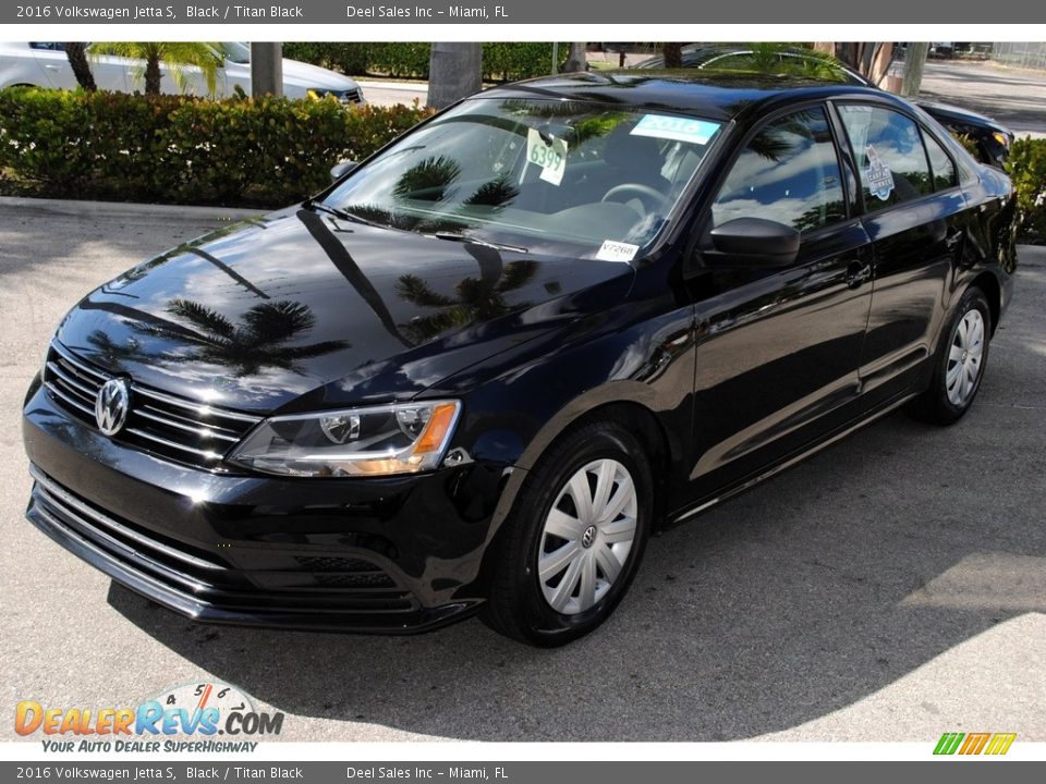2016 Volkswagen Jetta S Black / Titan Black Photo #4