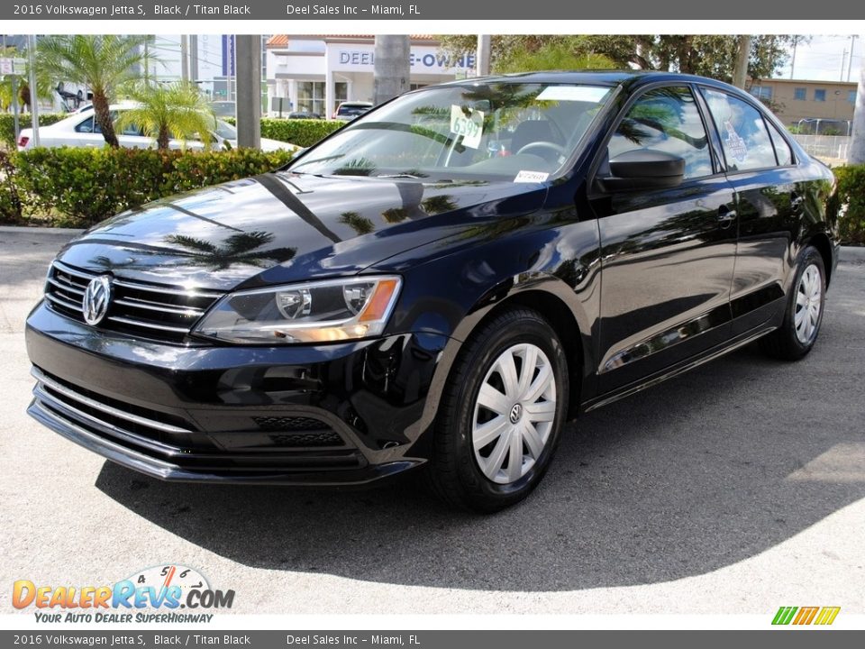 2016 Volkswagen Jetta S Black / Titan Black Photo #5