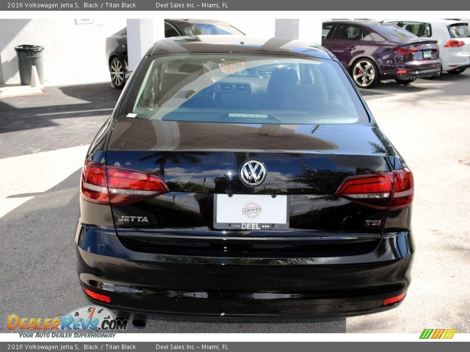 2016 Volkswagen Jetta S Black / Titan Black Photo #8