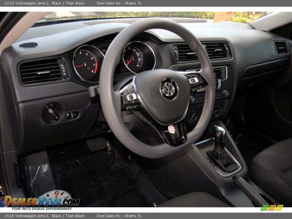 2016 Volkswagen Jetta S Black / Titan Black Photo #15