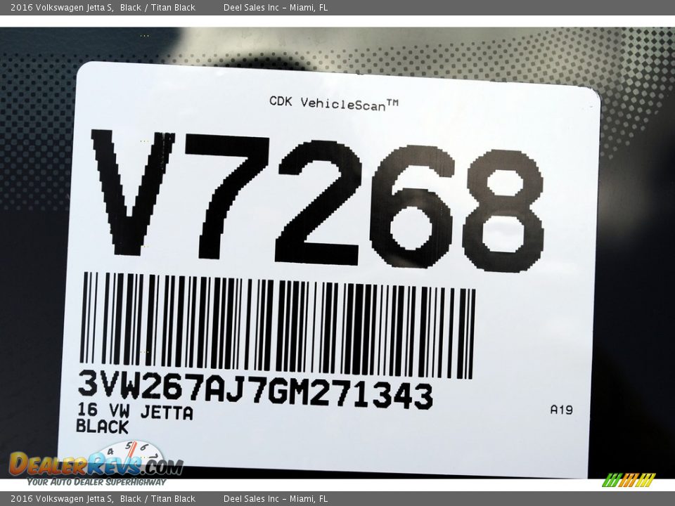 2016 Volkswagen Jetta S Black / Titan Black Photo #20