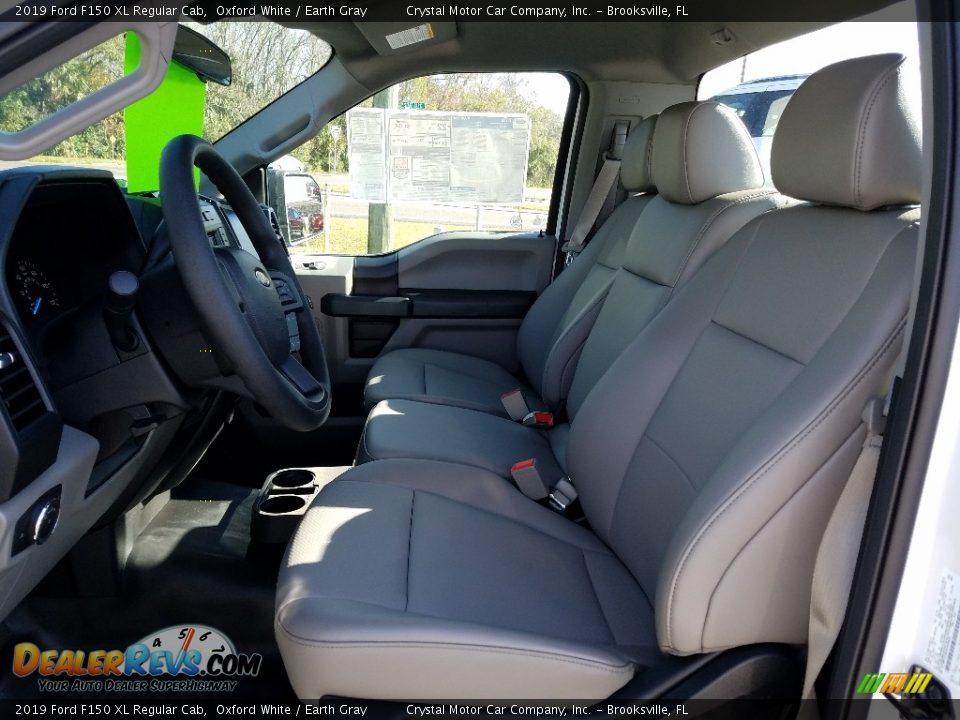 2019 Ford F150 XL Regular Cab Oxford White / Earth Gray Photo #9