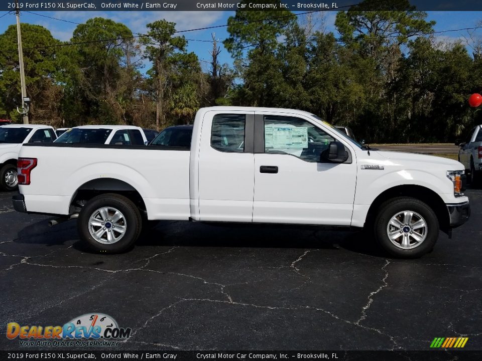 2019 Ford F150 XL SuperCab Oxford White / Earth Gray Photo #6