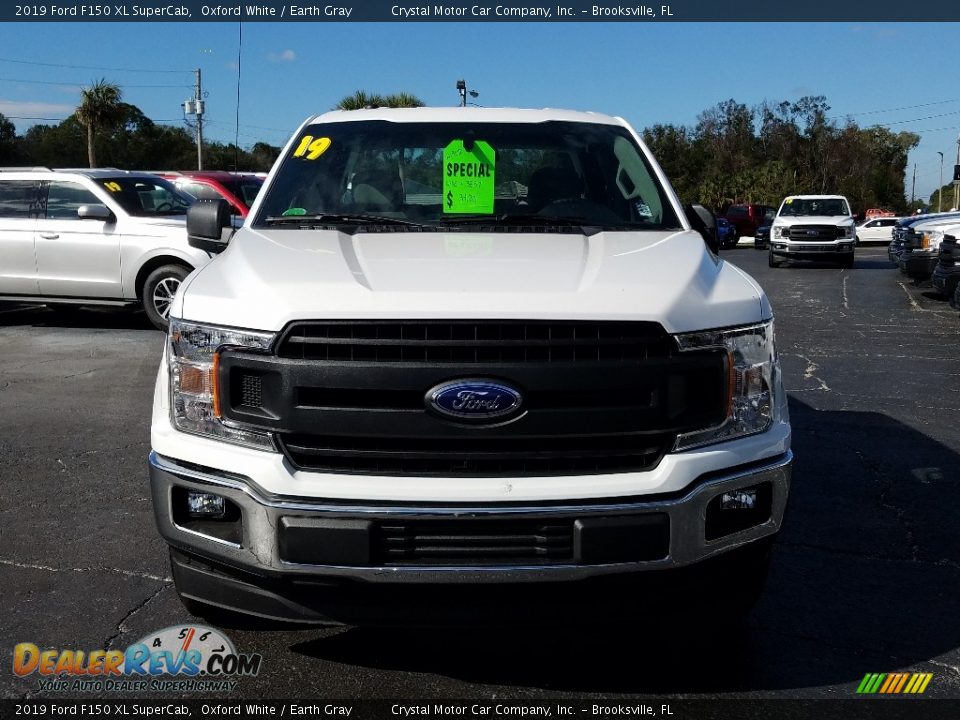 2019 Ford F150 XL SuperCab Oxford White / Earth Gray Photo #8