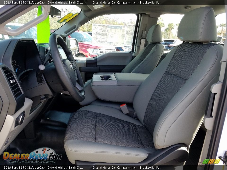 2019 Ford F150 XL SuperCab Oxford White / Earth Gray Photo #9