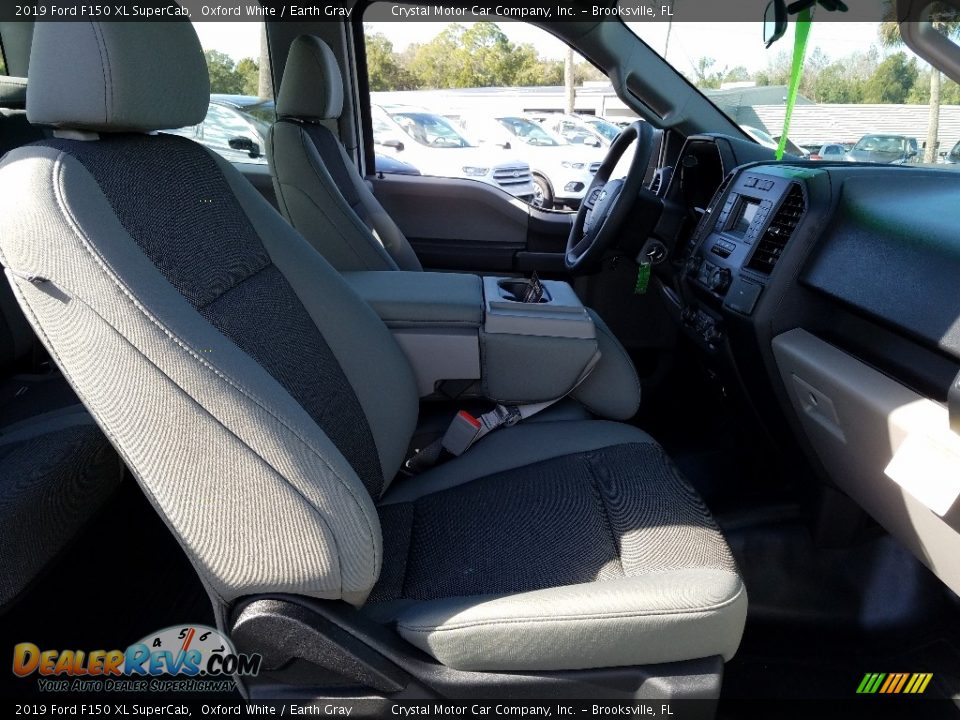 2019 Ford F150 XL SuperCab Oxford White / Earth Gray Photo #12