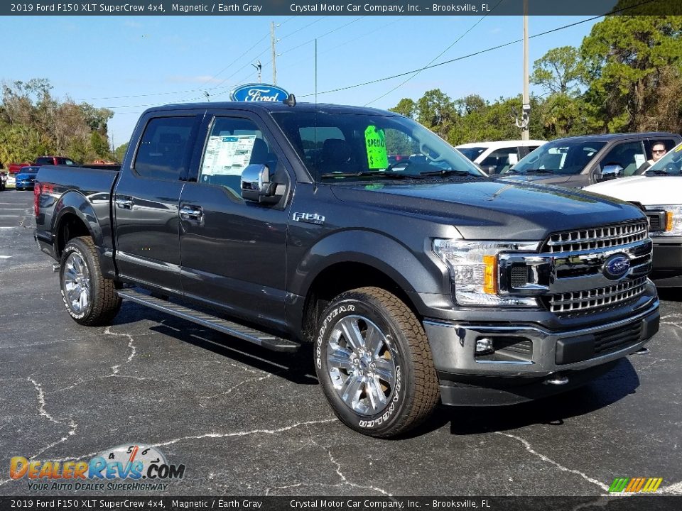 2019 Ford F150 XLT SuperCrew 4x4 Magnetic / Earth Gray Photo #7