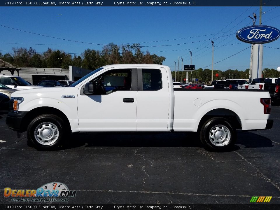 2019 Ford F150 XL SuperCab Oxford White / Earth Gray Photo #2
