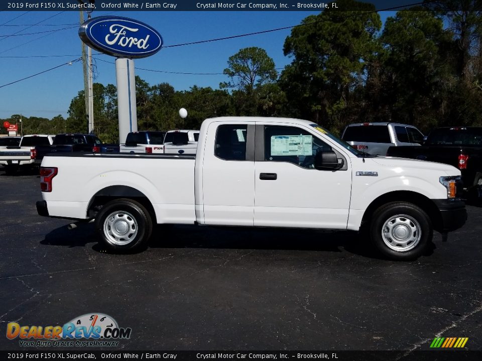2019 Ford F150 XL SuperCab Oxford White / Earth Gray Photo #6