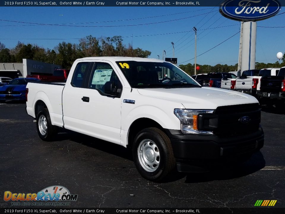 2019 Ford F150 XL SuperCab Oxford White / Earth Gray Photo #7