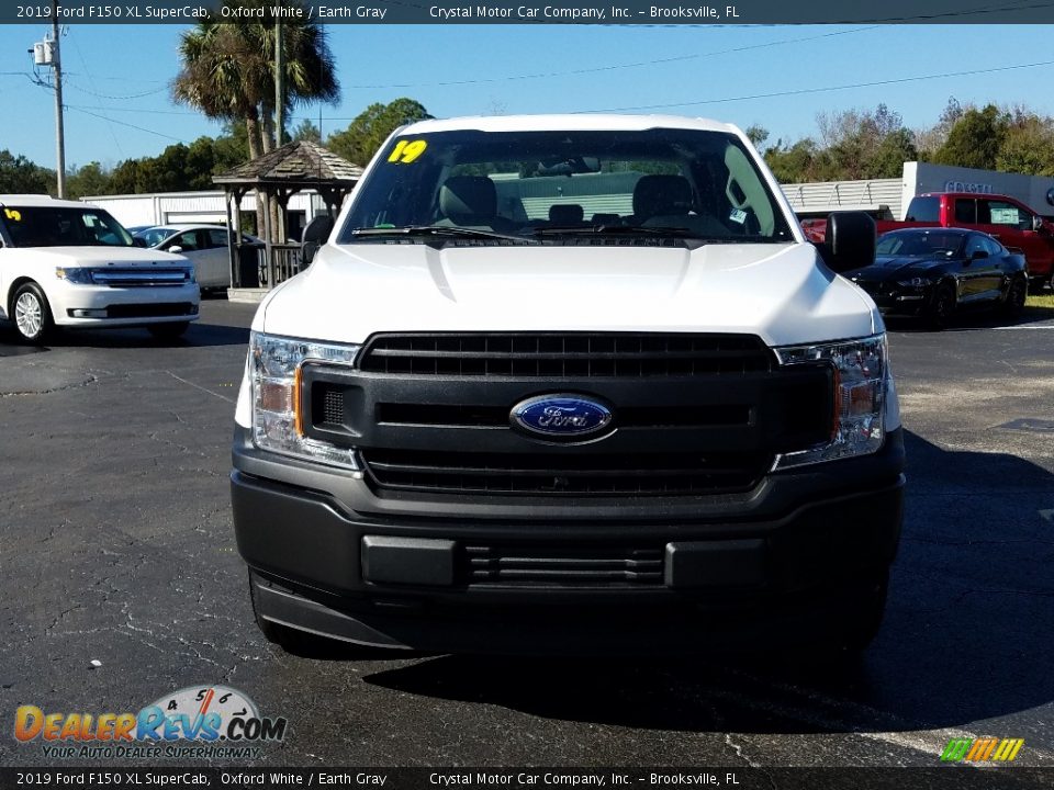 2019 Ford F150 XL SuperCab Oxford White / Earth Gray Photo #8